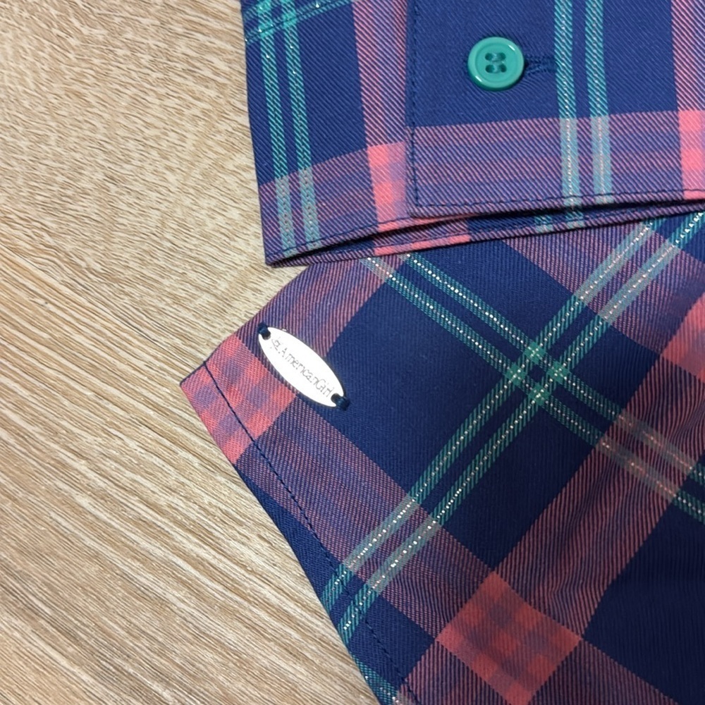 American Girl Pretty Plaid Shirt Size 8 Nwt — image 5 of 7